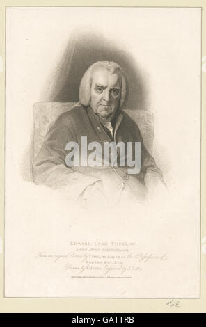 Edward, Lord Thurlow, Lord High Chancellor ( b12349141-420643) Banque D'Images