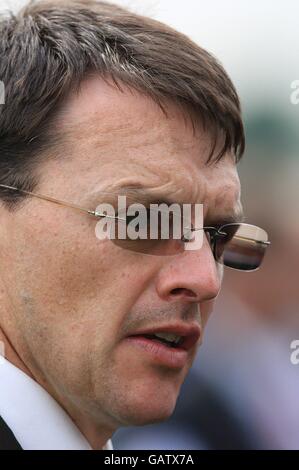 Courses hippiques - 2008 Derby Festival - Ladies Day - Epsom Downs Racecourse. Aiden O'Brien, formateur Banque D'Images