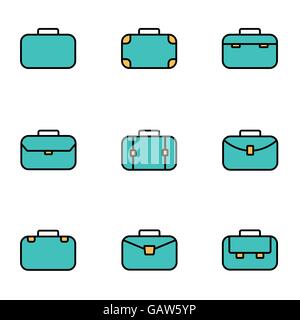 L'icône de la ligne de télévision branché pack pour les concepteurs et développeurs. Ligne Vector icon set porte-documents Illustration de Vecteur