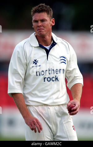 Cricket - Frizzell County Championship - Leicestershire CCC / Middlesex CCC. Ashley Noffke de Middlesex Banque D'Images