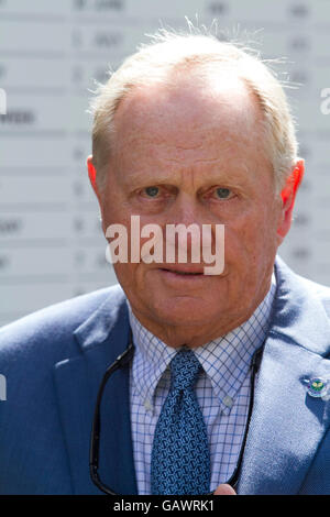 Wimbledon London,UK. 5 juillet 2016. American golf Jack Nicklaus légende arrive comme invité à la journée de 9 profils têtes sur le tennis de Wimbledon 2016 : Crédit amer ghazzal/Alamy Live News Banque D'Images