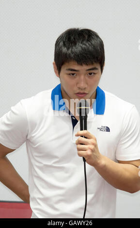 Un Chang-rim, Jul 5, 2016 Corée du Sud : Un joueur judo Chang-rim participe à la journée des médias aux Jeux Olympiques de Rio au Centre National d'entraînement à Séoul, Corée du Sud. Un est l'une des meilleures perspectives de la Corée du Sud pour une médaille d'or au cours de l'été 2016 Jeux Olympiques de Rio qui se tiendra à Rio de Janeiro, Brésil du 5-21 août. © Lee Jae-Won/AFLO/Alamy Live News Banque D'Images