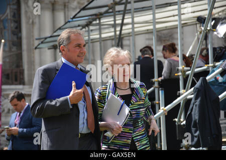 Londres, Royaume-Uni. Le 06 juillet, 2016. Dame Margaret Beckett à l'extérieur de l'Hôtel de la reine Elizabeth II à la suite de la publication du rapport Chilcot. Banque D'Images