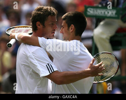 Tennis - tournoi de Wimbledon 2008 - Jour trois - Le All England Club Banque D'Images