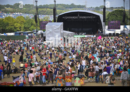 Festival de Glastonbury 2008 - deuxième jour.Une vue générale de l'autre scène pendant le deuxième jour du Festival Glastonbury, Somerset. Banque D'Images