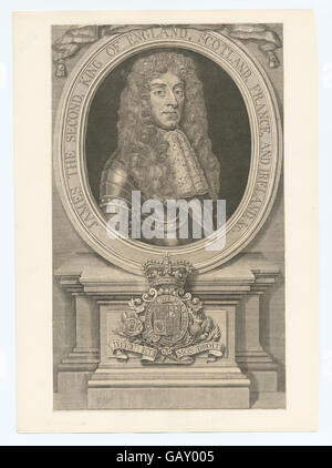 James le second, roi d'Angleterre, la France et l'Irlande, Scotlan &c ( b13512825-423141) Banque D'Images