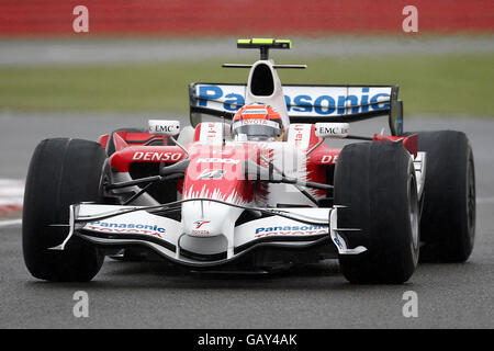 Course automobile Formula One - Grand Prix de Grande-Bretagne - course - Silverstone.Timo Glolock de Toyota pendant le Grand Prix britannique à Silverstone, dans le Northamptonshire. Banque D'Images