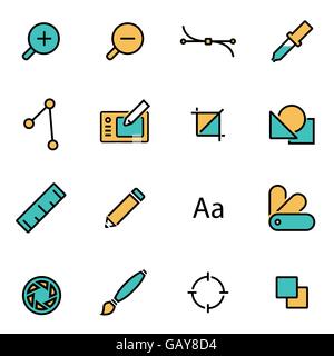 L'icône de la ligne de télévision branché pack pour les concepteurs et développeurs. Ligne vector graphic design icon set Illustration de Vecteur