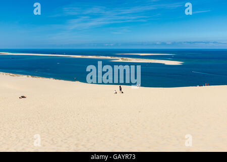 La plus grande dunes de sable de dunes du Pilat près de Arcachon dans le sud ouest de la France Banque D'Images