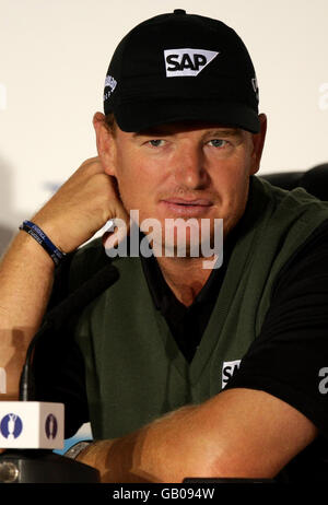 Ernie Els d'Afrique du Sud lors d'une conférence de presse au Royal Birkdale Golf Club, Southport. Banque D'Images