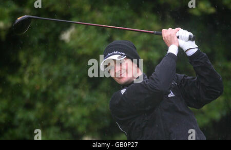 Justin Rose d'Angleterre lors de la première manche du Championnat d'Open au Royal Birkdale Golf Club, Southport. Banque D'Images