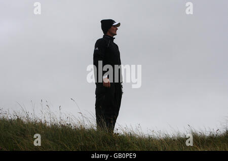 Justin Rose d'Angleterre lors de la première manche du Championnat d'Open au Royal Birkdale Golf Club, Southport. Banque D'Images