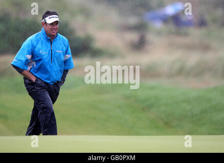 Golf - Championnat 2008 ouvert - première journée - Royal Birkdale Golf Club.Lee Westwood, en Angleterre, lors de la première manche du Championnat d'Open au Royal Birkdale Golf Club, Southport. Banque D'Images