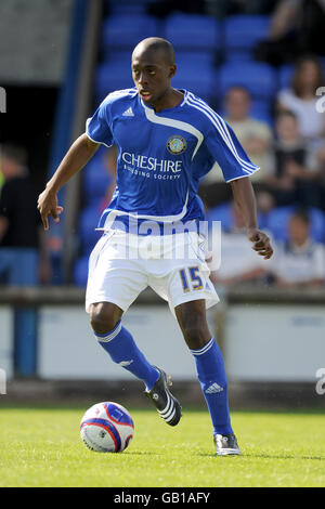 Football - amical - Macclesfield Town v Bolton Wanderers - Moss Rose Stadium. Neil Harvey, ville de Macclesfield Banque D'Images