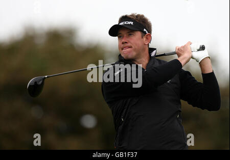 Lee Westwood en Angleterre pendant la troisième manche du Championnat d'Open au Royal Birkdale Golf Club, Southport. Banque D'Images