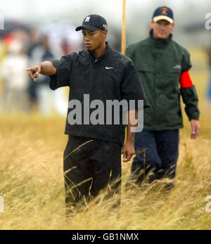 Golf - l'Open Golf Championship - Sandwich - Premier tour Banque D'Images