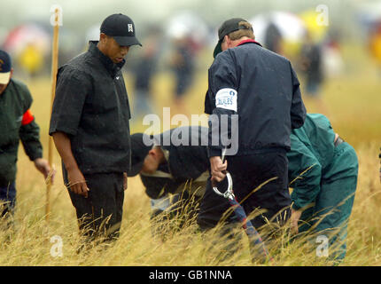 Golf - l'Open Golf Championship - Sandwich - Premier tour Banque D'Images