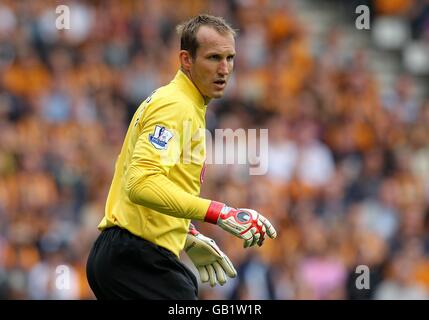 Football - Barclays Premier League - Hull City / Fulham - KC Stadium. Mark Schwarzer, gardien de but Fulham Banque D'Images