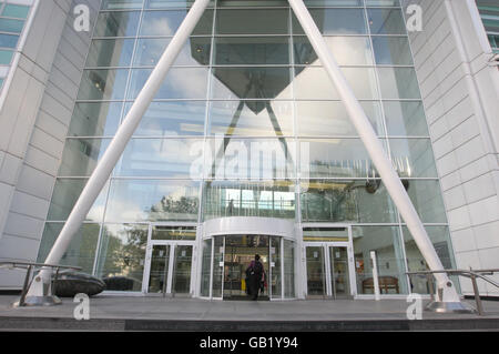 Vue générale du University College Hospital, Euston Road, Londres, où Amy Winehouse est traitée après avoir demandé un traitement d'urgence pour une réaction apparente à une « communication », a déclaré un porte-parole de l'hôpital. Banque D'Images