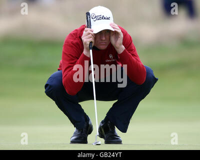 Golf - Championnat 2008 ouvert - deuxième jour - Royal Birkdale Golf Club.Robert Karlsson en action lors de la deuxième manche du Championnat d'Open au Royal Birkdale Golf Club, Southport. Banque D'Images