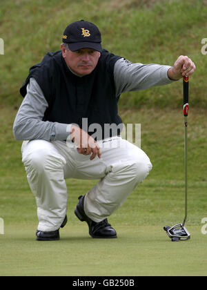 Golf - Championnat 2008 ouvert - deuxième jour - Royal Birkdale Golf Club.Paul Goydos fait la queue lors de la deuxième manche du Championnat d'Open au Royal Birkdale Golf Club, Southport. Banque D'Images