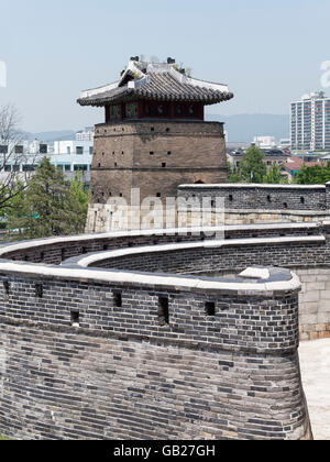 Dans Seobukgongsimdon Hwaseong Forteresse pavilion, Suwon, Province Gyeonggi-do, Corée du Sud de l'Asie, l'UNESCO patrimoine mondial Banque D'Images