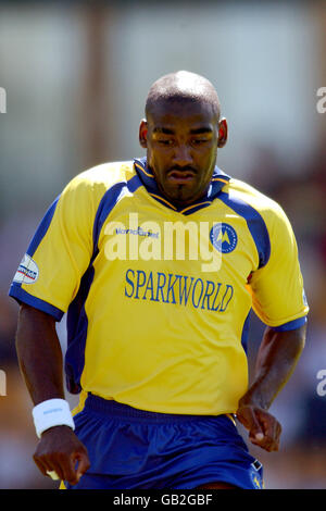 Football - amical - Torquay United / Fulham. Tony Baudeau de Torquay United en action Banque D'Images