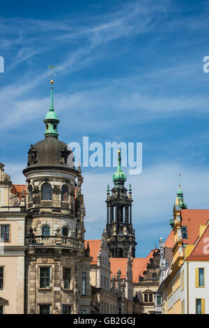 Les bâtiments historiques à Dresde (Allemagne) Banque D'Images