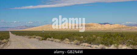 Panorama de Kelso dunes de sable dans le Mojave National Preserve, USA Banque D'Images