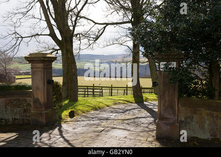 Vue sur la vallée de Calder, Heptonstall, West Yorkshire Banque D'Images