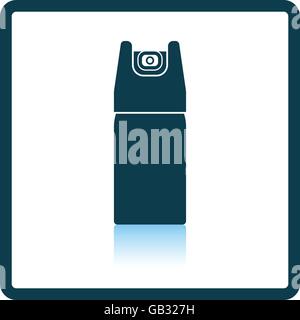 L'icône du poivre de cayenne. Reflet de l'ombre. Vector illustration. Illustration de Vecteur