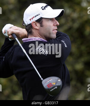 Golf - Johnnie Walker Championship - deuxième jour - Gleneagles.Bradley Dredge, pays de Galles, le 14 e tour du championnat Johnnie Walker à Gleneagles, dans le Perthshire. Banque D'Images