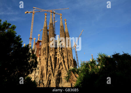 Travel stock, Espagne, Barcelone. Cathédrale de la Sagrada Familia de Barcelone Banque D'Images