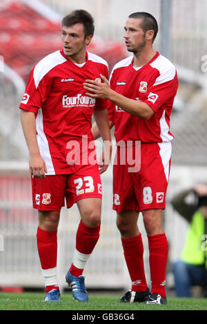 Football - Friendly - Swindon Town v Plymouth Argyle - County Ground Banque D'Images