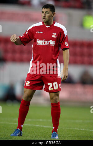 Football - amical - Swindon Town / Plymouth Argyle - terrain de comté.Billy Pynter, ville de Swindon Banque D'Images