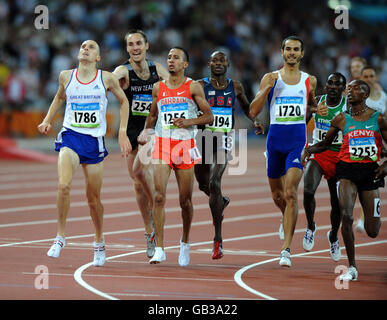 Jeux Olympiques - Jeux Olympiques de Beijing 2008 - huitième jour.Andy Baddeley, en Grande-Bretagne, en action dans sa demi-finale masculine de 1500 m au stade national lors des Jeux Olympiques de Beijing en Chine en 2008. Banque D'Images