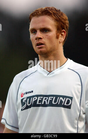 Football - coupe Intertoto de l'UEFA - deuxième tour - deuxième jambe - Pasching v Pobeda. Michael Horvath, Pasching Banque D'Images