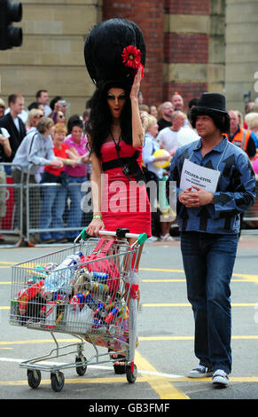 Gay Pride Parade Manchester Banque D'Images