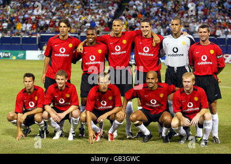 Football - amical - Manchester United / Juventus. Équipe Manchester United Banque D'Images