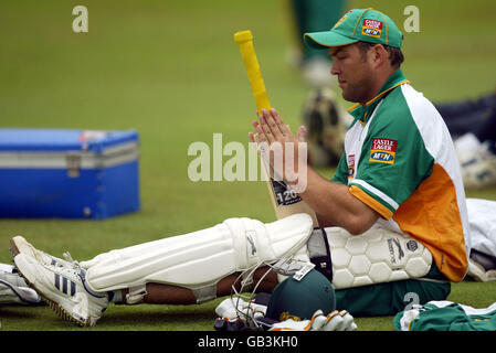 Cricket - npower troisième test - Angleterre contre Afrique du Sud - filets.Jacques Kallis au cours de la session Internet d'aujourd'hui à Trent Bridge Banque D'Images