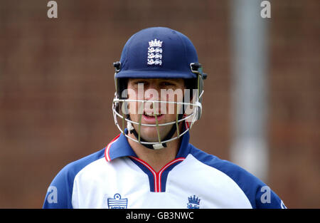 Cricket - Premier test npower - Angleterre contre Afrique du Sud - filets. Marcus Trescothick, Angleterre Banque D'Images
