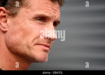 Formula One Motor Racing - Grand Prix d'Italie - Paddock Day - Monza.David Coulthard, chauffeur de Red Bull, pendant la journée des Paddock à Monza, en Italie. Banque D'Images