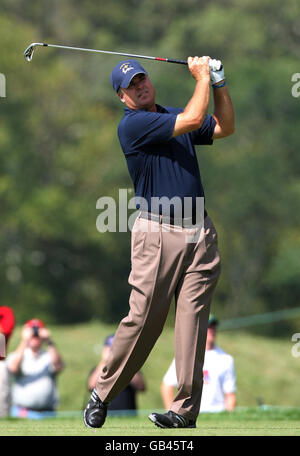 Golf - 37e Ryder Cup - Etats-Unis / Europe - deuxième jour de pratique - Valhalla Golf Club.Kenny Perry aux États-Unis pendant la pratique au Valhalla Golf Club, Louisville, États-Unis. Banque D'Images