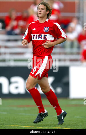 Soccer - American MLS - Chicago Fire v Kansas City Wizards. Kelly Gray, Chicago Fire Banque D'Images