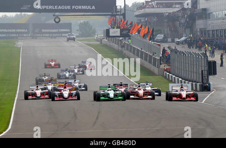 Motor Racing - superleague formula - Race - Donington Park Banque D'Images