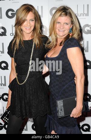 Trinny Woodall (l) et Susannah Constantine arrivent pour les GQ Men of the Year Awards 2008, Royal Opera House, Covent Garden, Londres. Banque D'Images