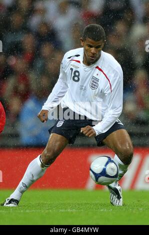 Football - UEFA European Under 21 Championship 2009 qualification - Groupe 3 - Angleterre / Portugal - Stade Wembley. Fraizer Campbell, Angleterre Banque D'Images