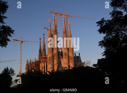 Travel stock, Espagne, Barcelone. La Sagrada Familia, Barcelone Banque D'Images