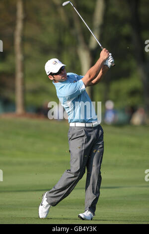 Golf - 37e Ryder Cup - Etats-Unis / Europe - jour de pratique - Valhalla Golf Club.Paul Casey d'Europe pendant l'entraînement d'équipe au Valhalla Golf Club, Louisville, USA. Banque D'Images