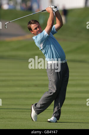 Graeme McDowell en Europe pendant l'entraînement d'équipe au Valhalla Golf Club, Louisville, Etats-Unis. Banque D'Images